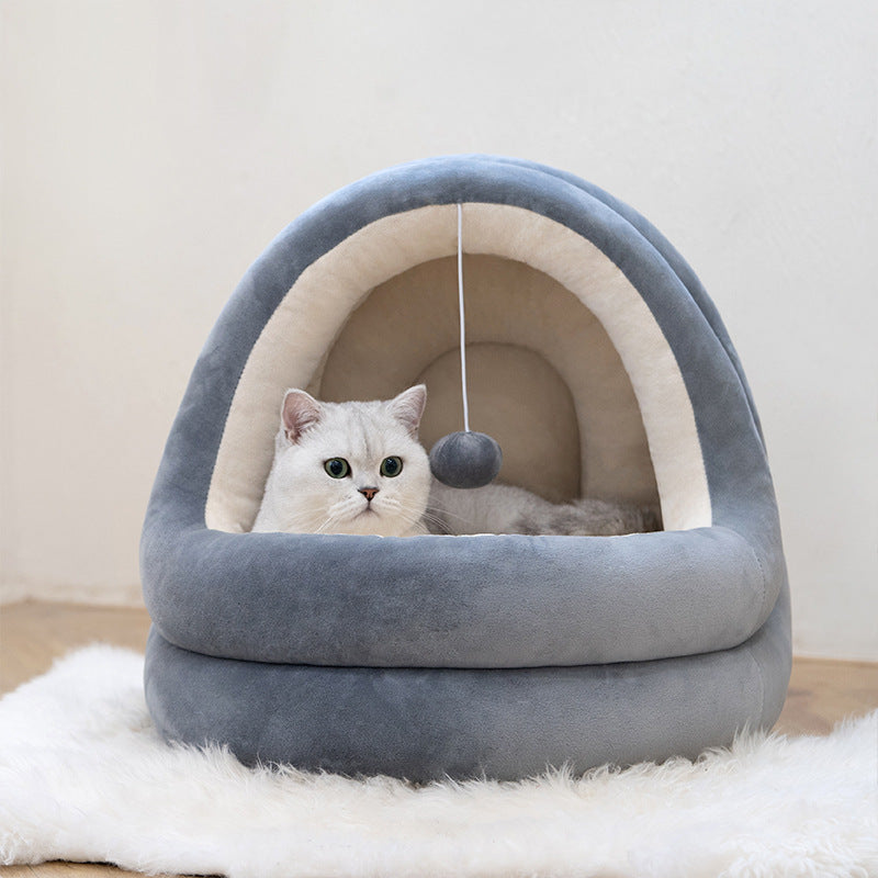 Create a Cozy Retreat for Your Furry Friends with Our High Quality Cat House Beds!