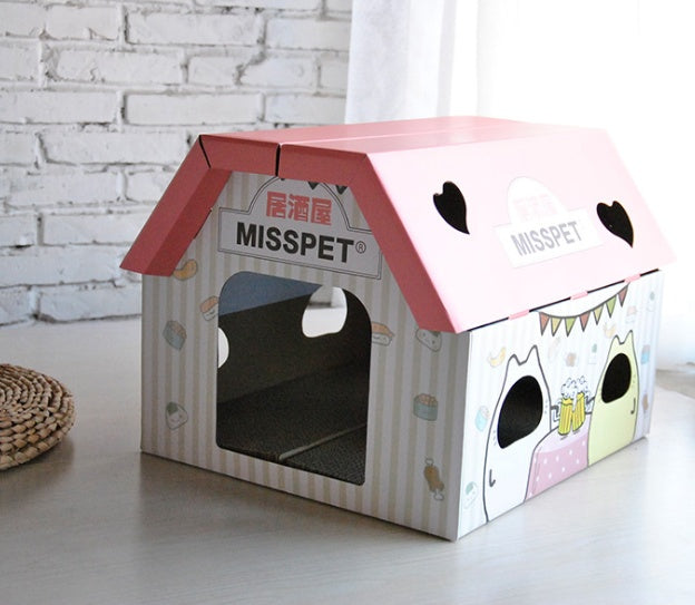 Transform Your Cat's Playtime with the Izakaya Coffee House Cat Scratch Board