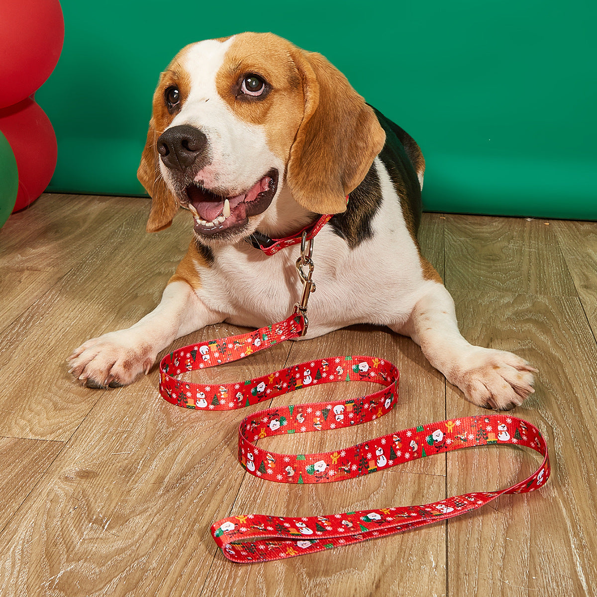 Unleash the Holiday Spirit with Our Christmas Collar Pet Hand Holding Rope Dog Leash!