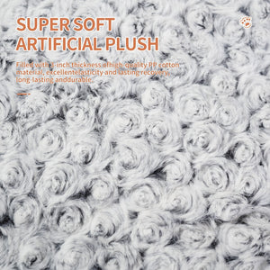 Transform Your Pet's Comfort with the Thickened Rose Velvet Pet Kennel Bed!