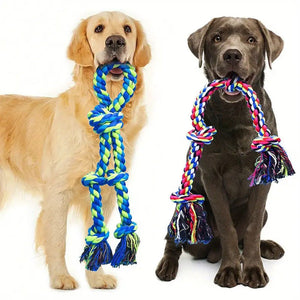 Unleash the Fun with Heavy-Duty Rope Knot Dog Toys!