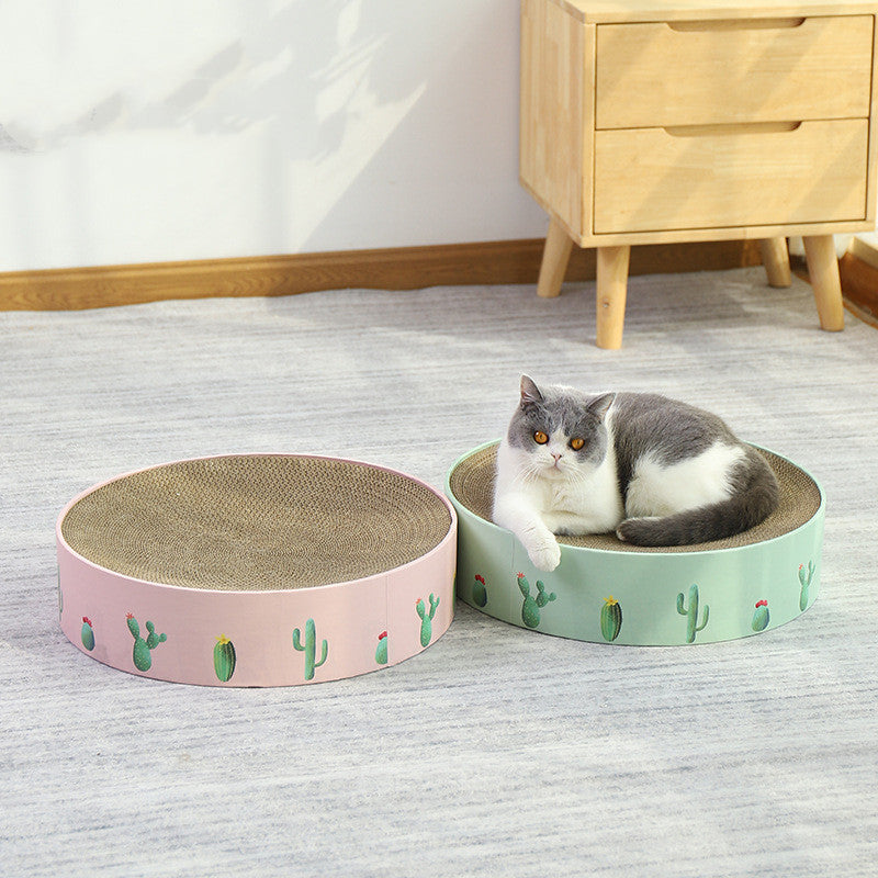 Cat Round Scratch Board Durable Cat Bed Toys