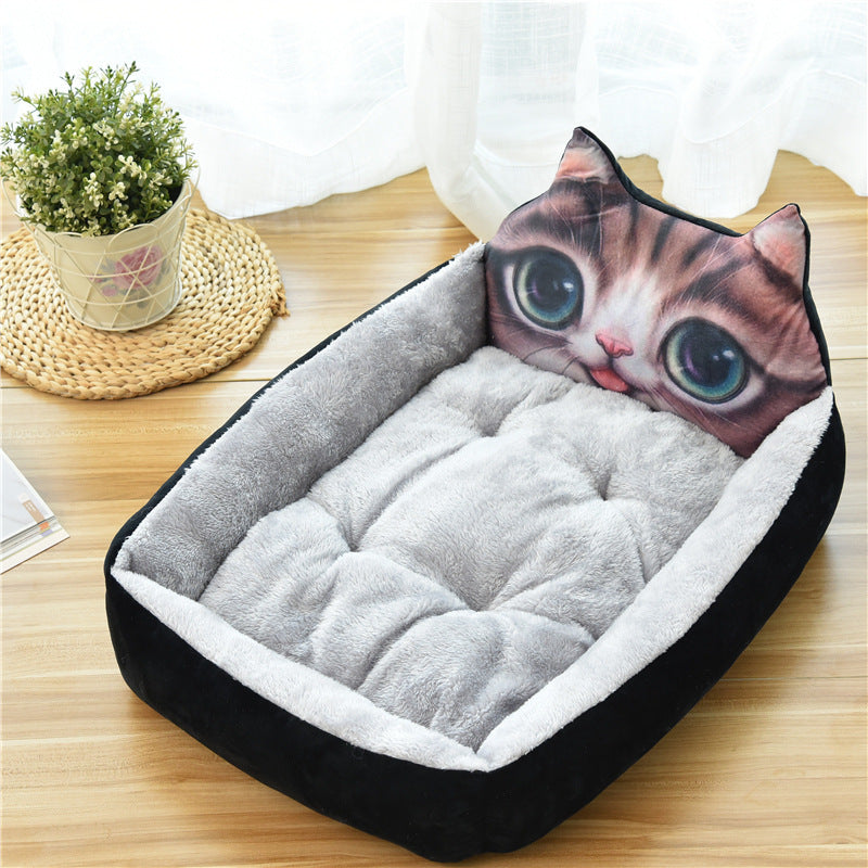 Warm Cozy Dog House Soft Fleece Nest Dog Baskets