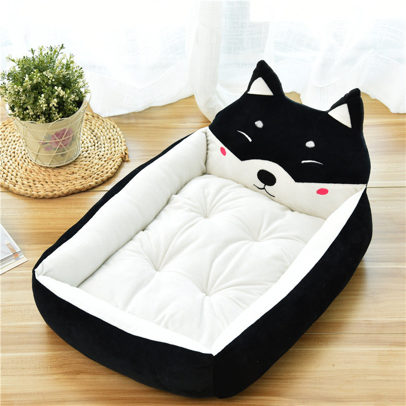 Warm Cozy Dog House Soft Fleece Nest Dog Baskets