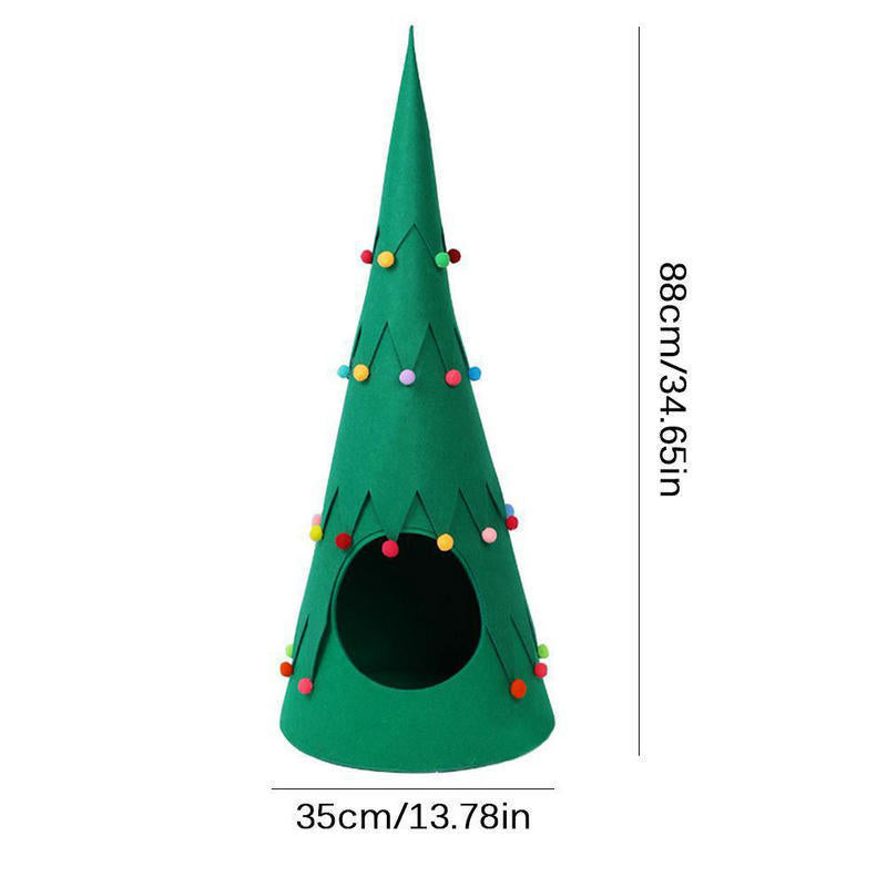 Pet Felt Christmas Tree Foldable Tent