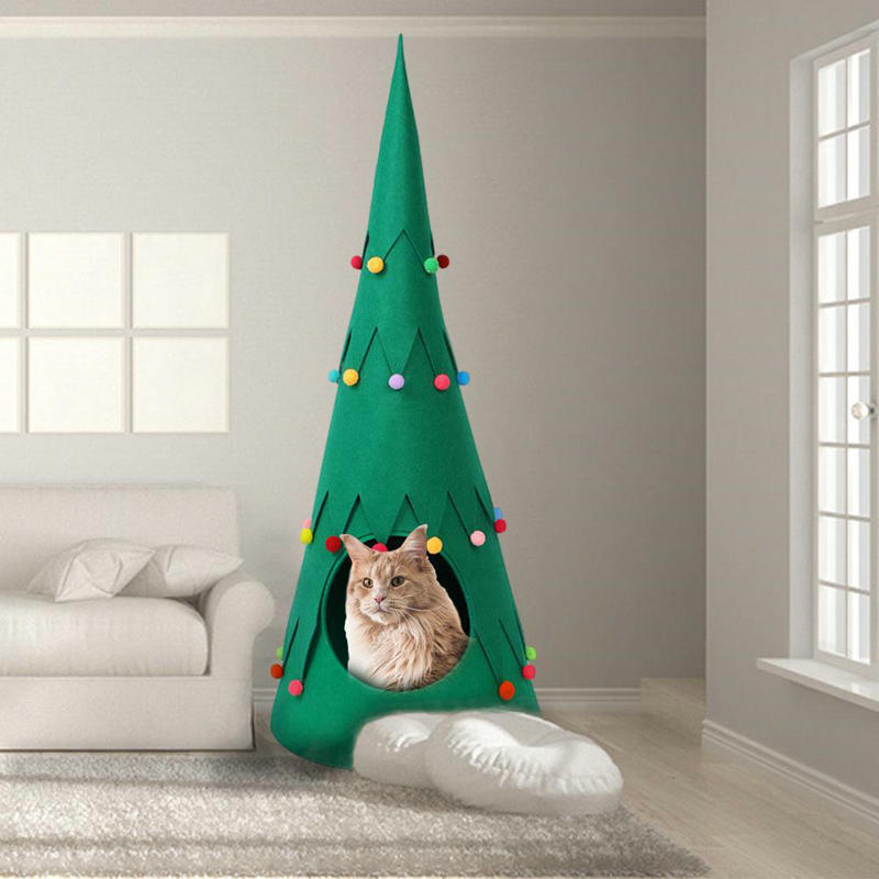 Pet Felt Christmas Tree Foldable Tent