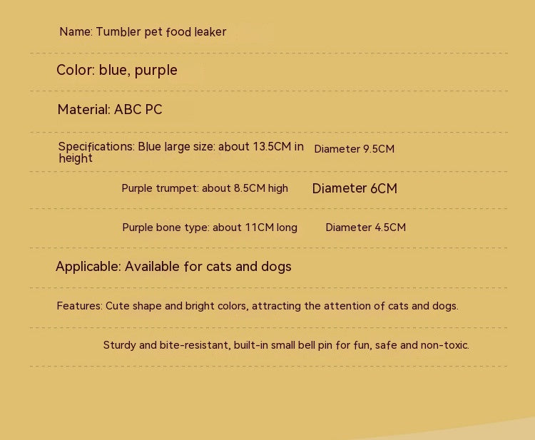 Pet Tumbler Pet Toys Dogs