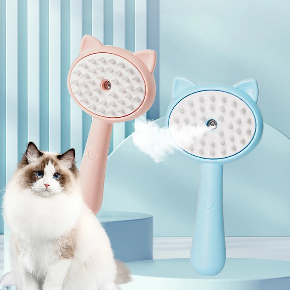 Hair Cleaning Brush With Mist Cat Grooming Brush