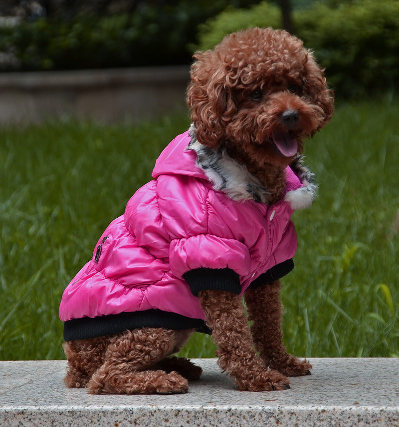 Zippered Cotton Padded Clothes For Pets