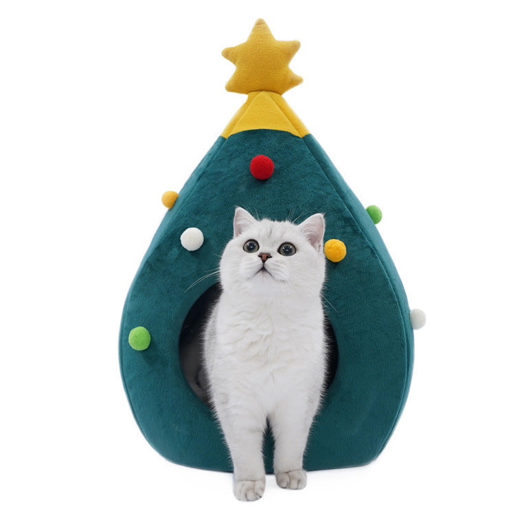 Pet Christmas Tree Cat Cat Bed Cat Mat Kennel