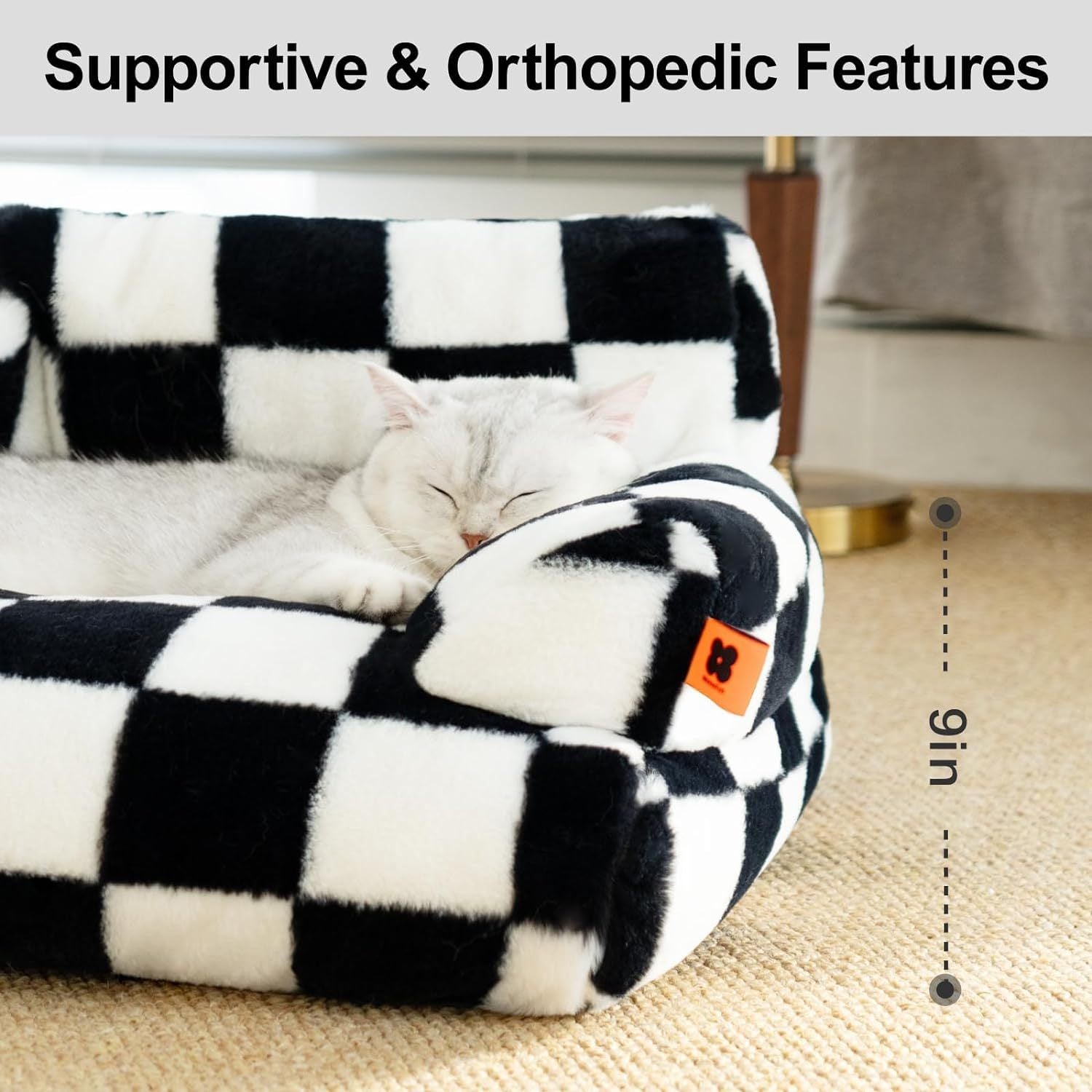 Fluffy Cat Couch  Washable Pet Couch Bed