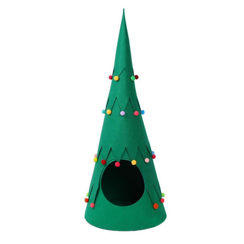 Pet Felt Christmas Tree Foldable Tent
