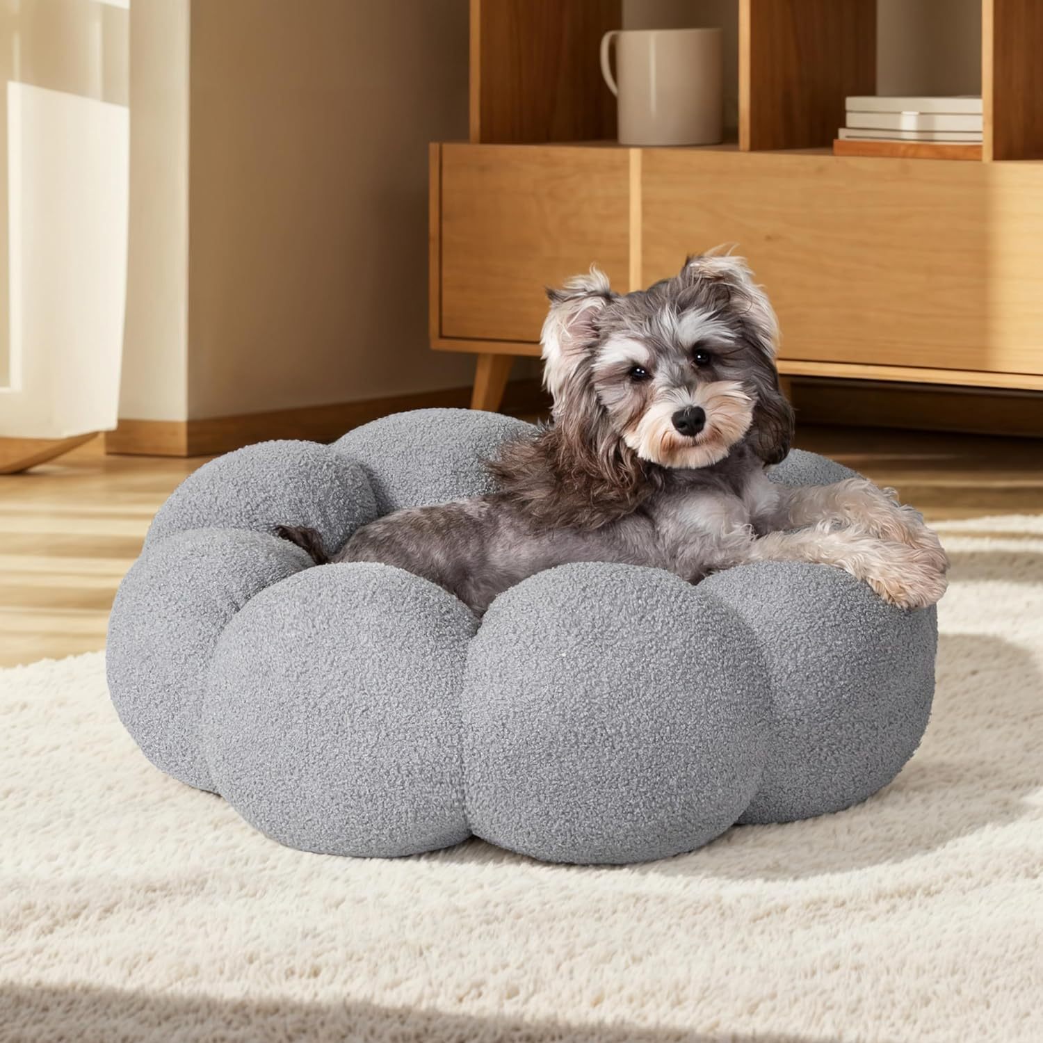 Indoor Cats Fluffy Flower Cat Dog Bed