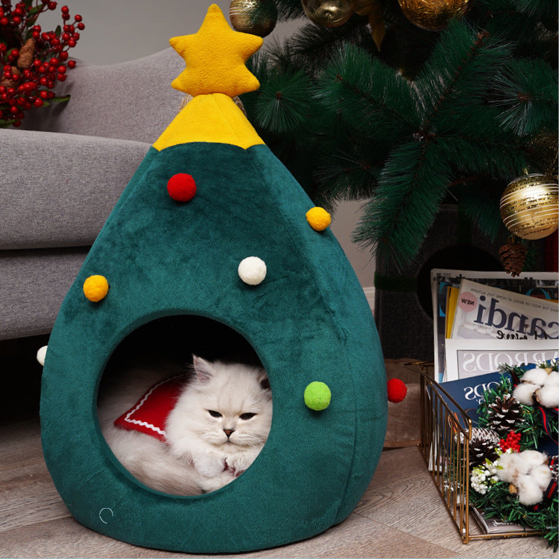 Pet Christmas Tree Cat Cat Bed Cat Mat Kennel