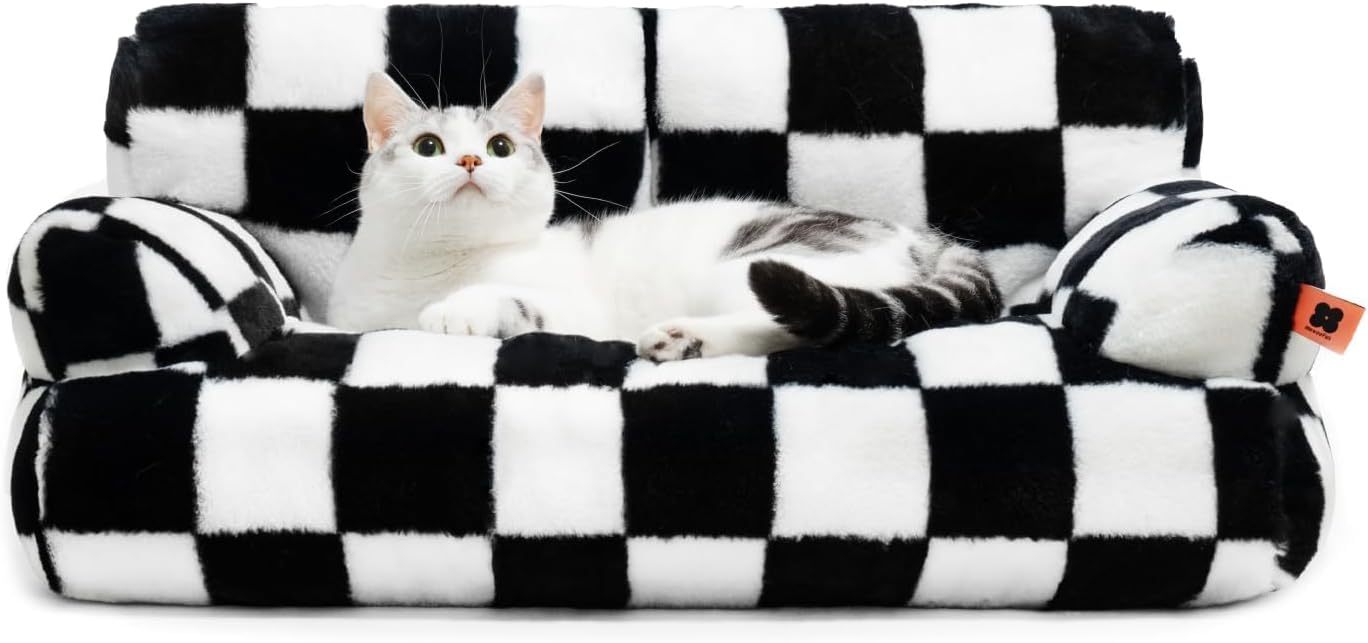 Fluffy Cat Couch  Washable Pet Couch Bed