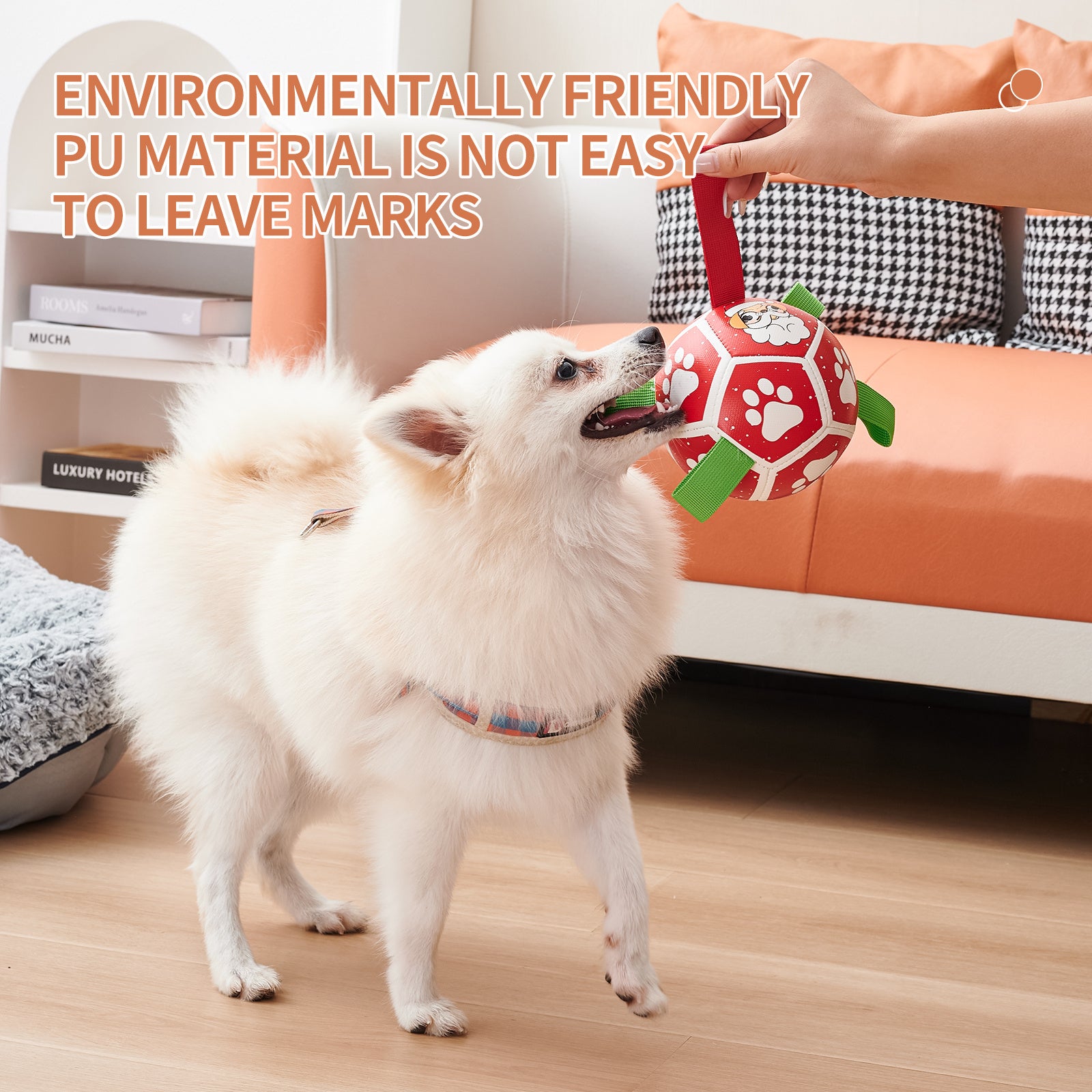 Dog Soccer Balls Toy With Sraps Halloween