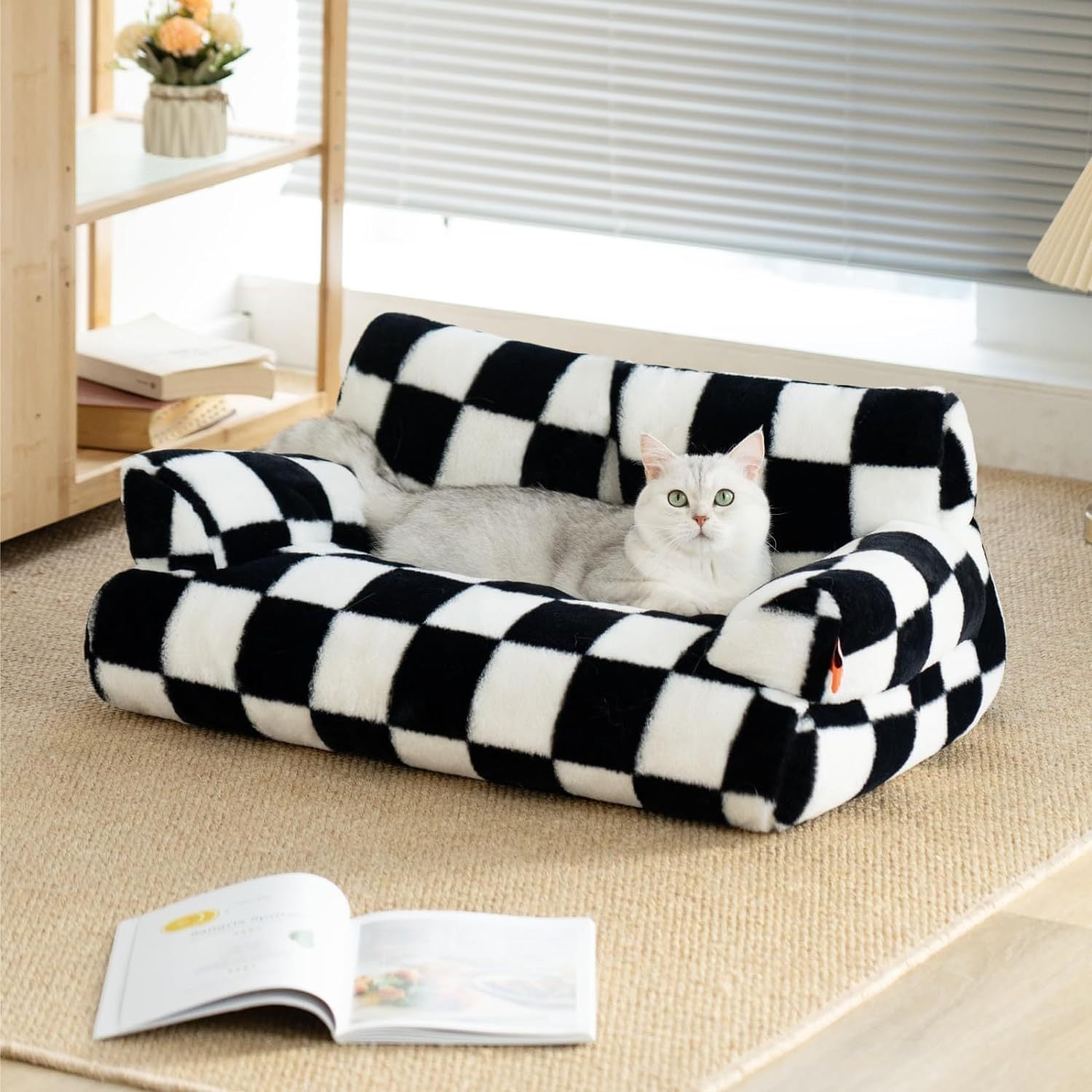 Fluffy Cat Couch  Washable Pet Couch Bed