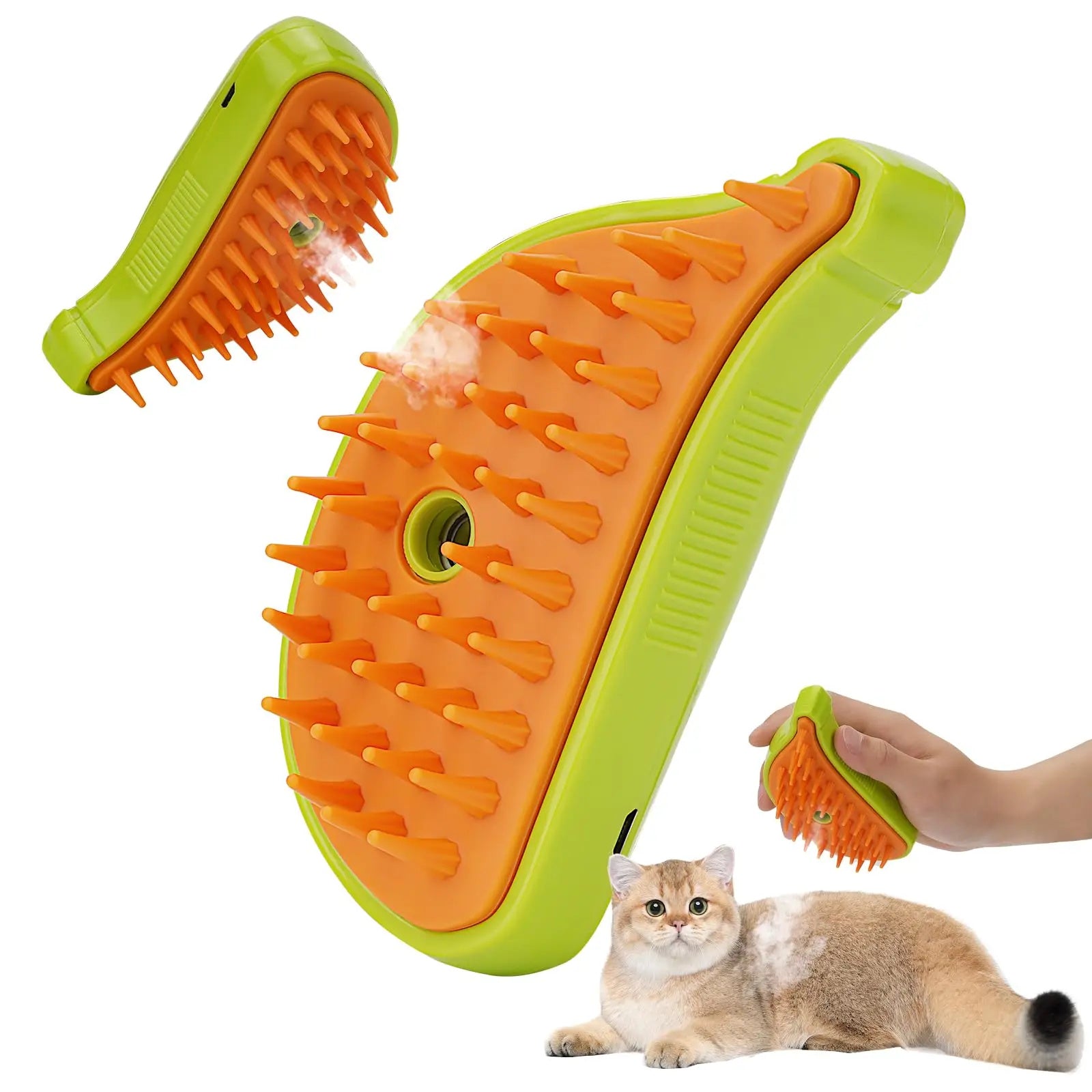 Pet Steam Brush Cat Dog Cleaning Steamy Spray